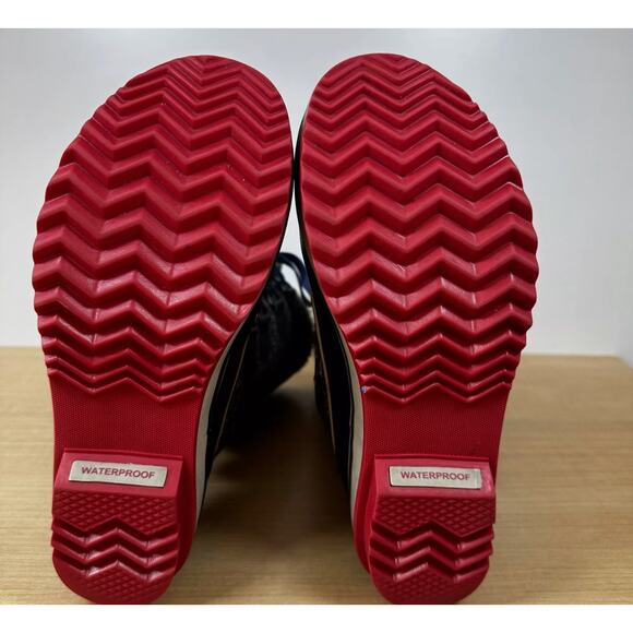 Sorel Tivoli Women's Black Canvas Waterproof Insulated Winter Boots Size 8 - Picture 6 of 6